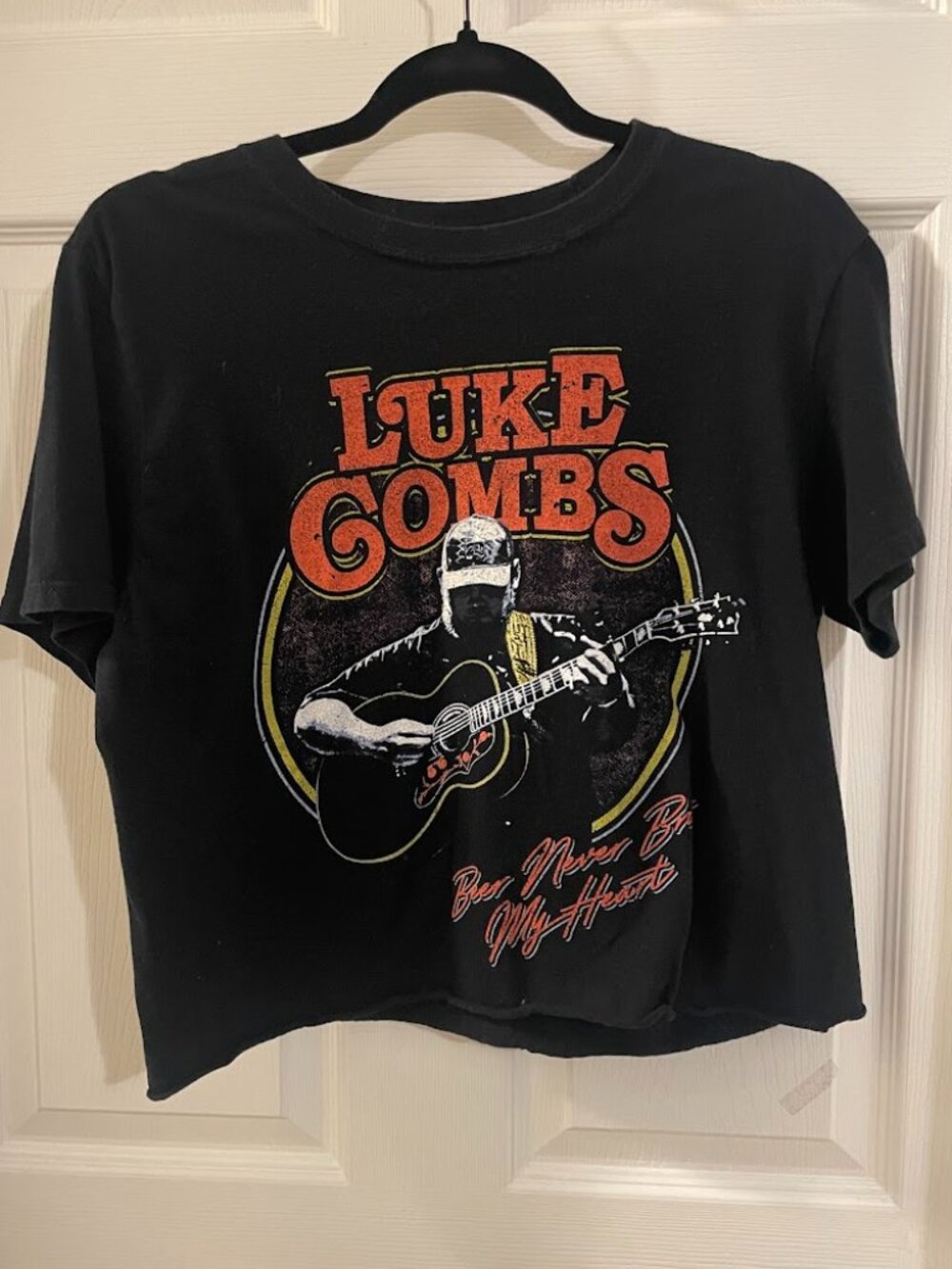 Luke Combs Crop Tee 2019 tour dates  " Beer Never Broke My Heart"
